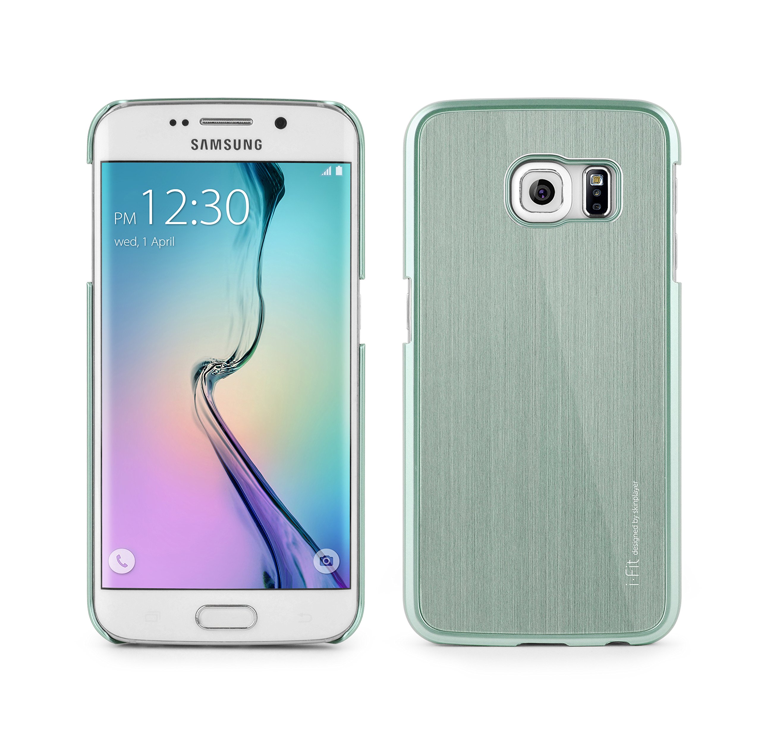 Galaxy S6 Edge Case, Skinplayer i.Fit PAC Premium Aluminum Case, Slim Case for Samsung Galaxy S6 Edge SM-G925 (Metal Green)