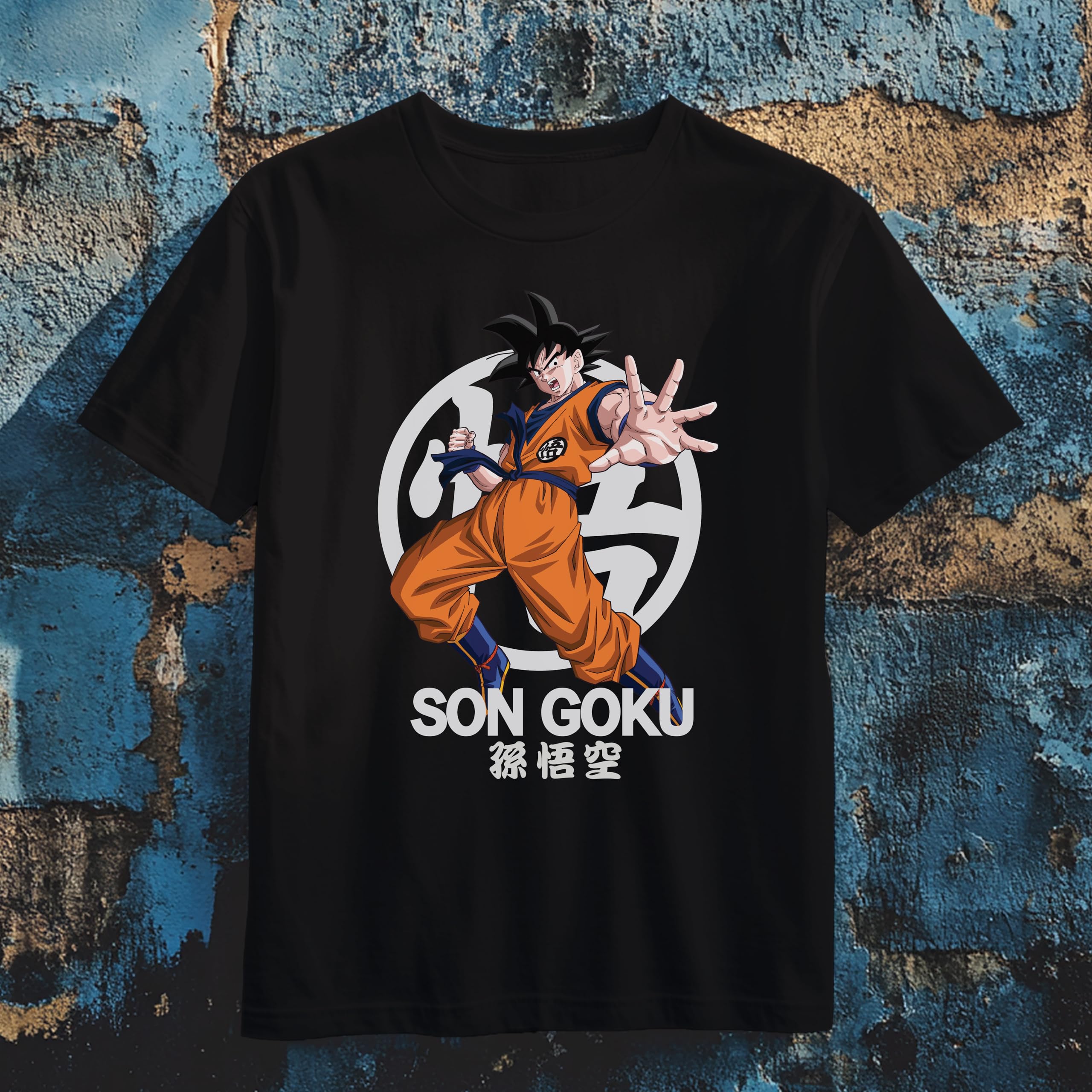 Dragon Ball Z Camiseta | Artículo Licenciado Oficial | Goku | Negro | XXL