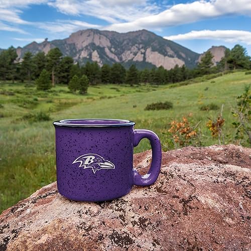 Miniatura 9 de Rico Industries NFL New York Giants - Taza de café personalizada de 15 onzas, logotipo grabado con láser profundo, taza de cerámica para campamento