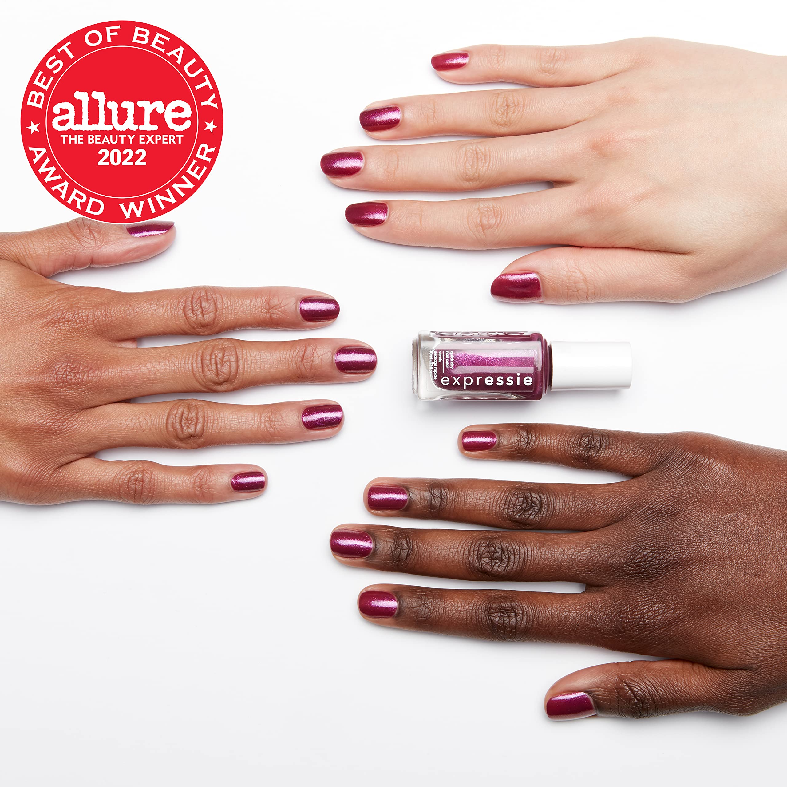 essie Nail Polish, Magenta Pink, 0.33 Ounce | Quick-Dry | Vegan | Expressie | Pack of 2: 0.33 Fl Oz (Pack of 2) Pink