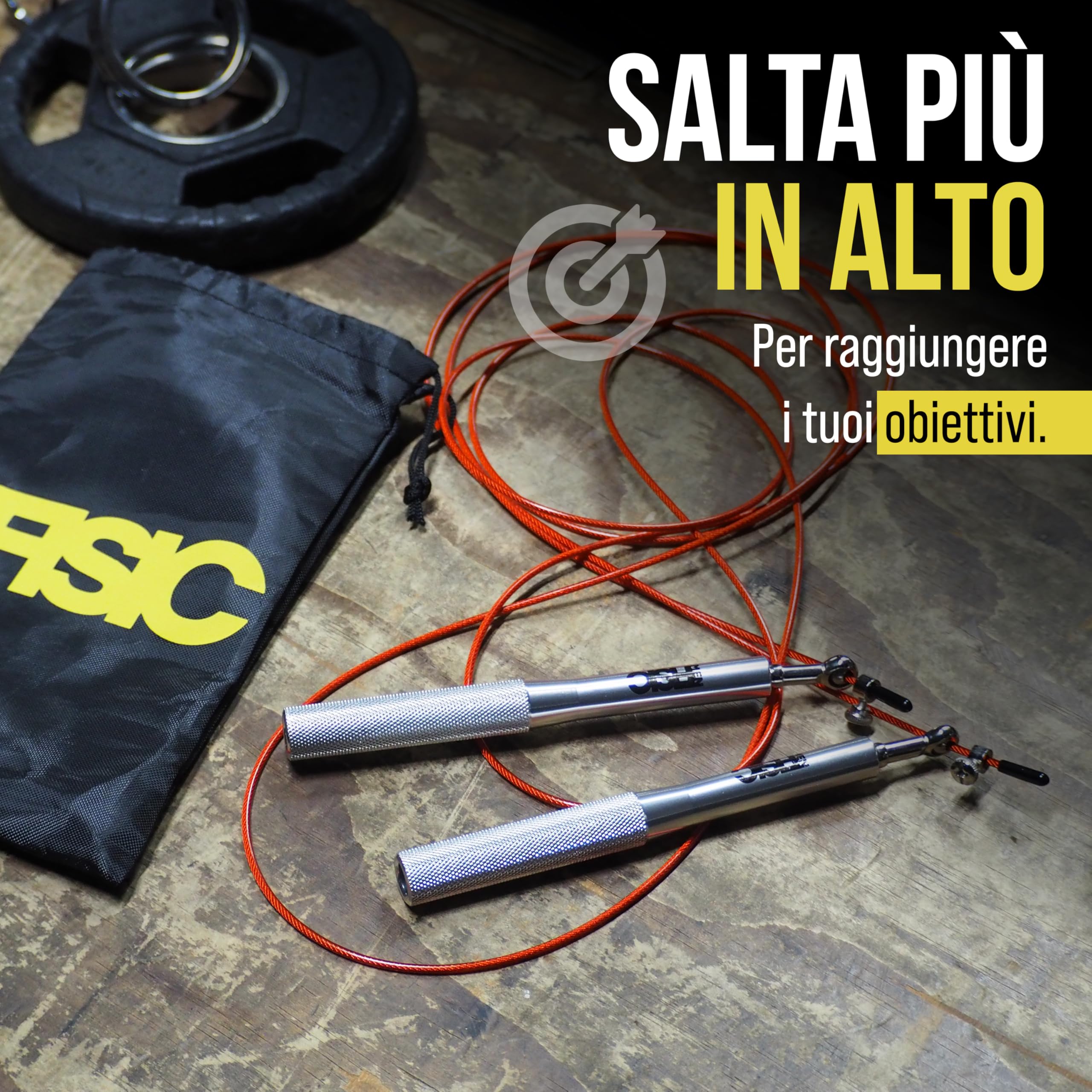 Corde à Sauter Réglable avec Roulements, Corde a Sauter Sport pour Fitness et Cardio
