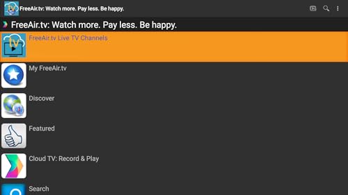 FreeAir.tv: Live TV anywhere. Simply choose your TV service, tune in, record and watch whenever. Con