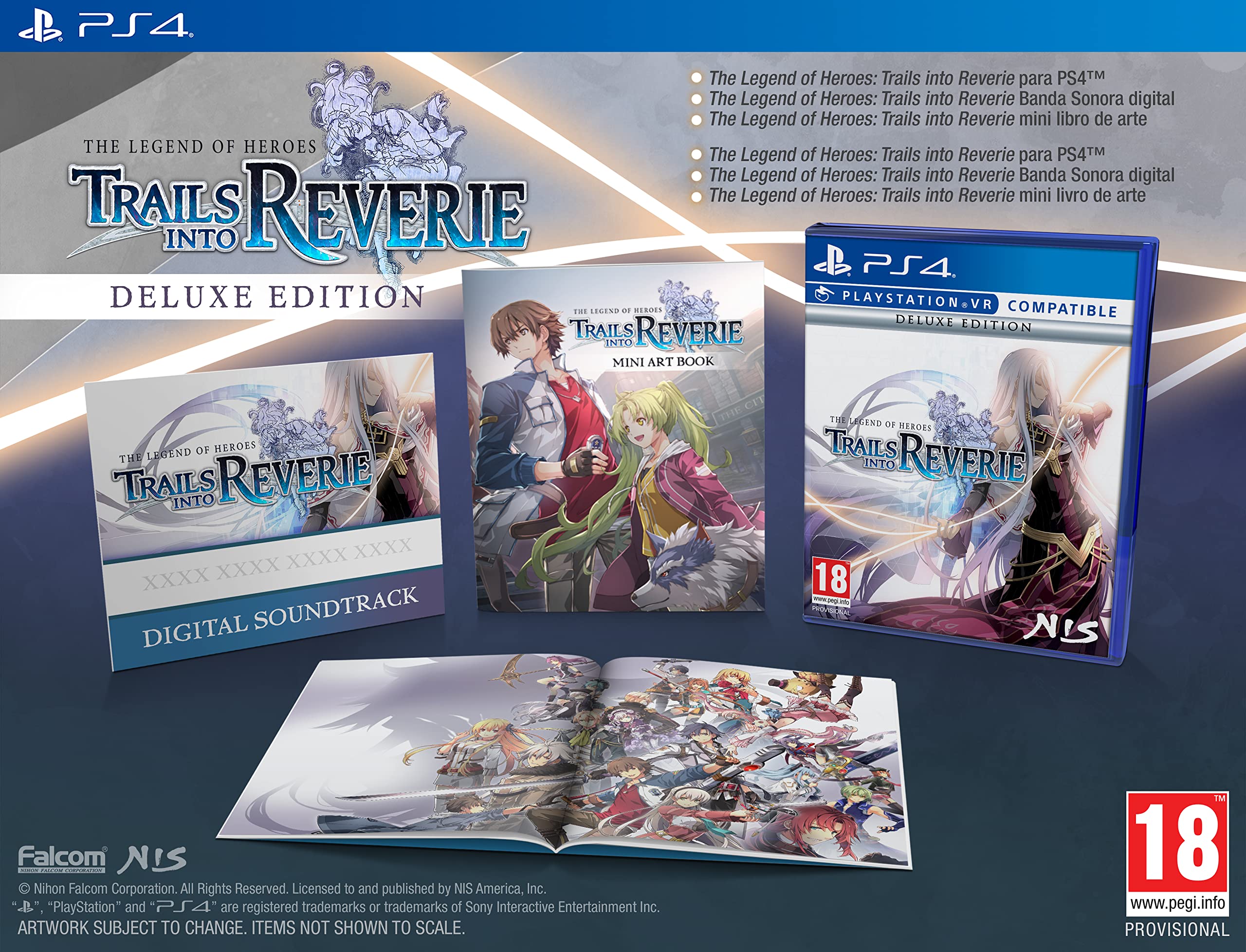 Carátula de The Legend of Heroes Trails into Reverie Deluxe Edition para PS4 (edición PAL España)