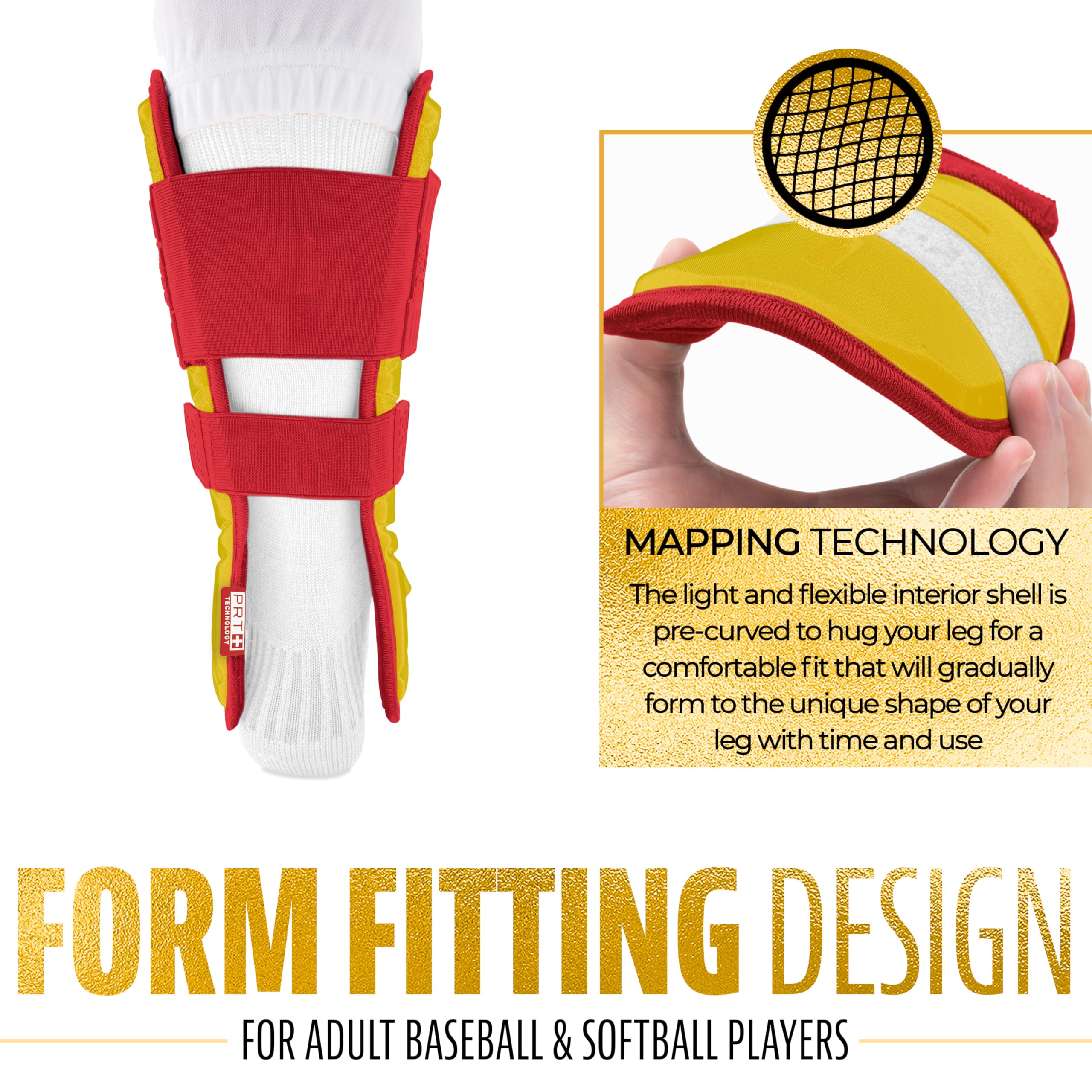 Franklin Sports, PRT Series Leg Guard Unisex Adulto