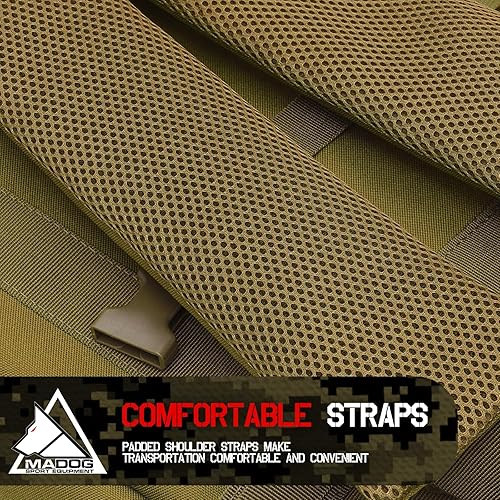Miniatura 11 de MADOG - Bolsa doble para rifle de 36 pulgadas, funda suave para pistola táctica larga y portátil, para disparar, caza, transporte, color marrón