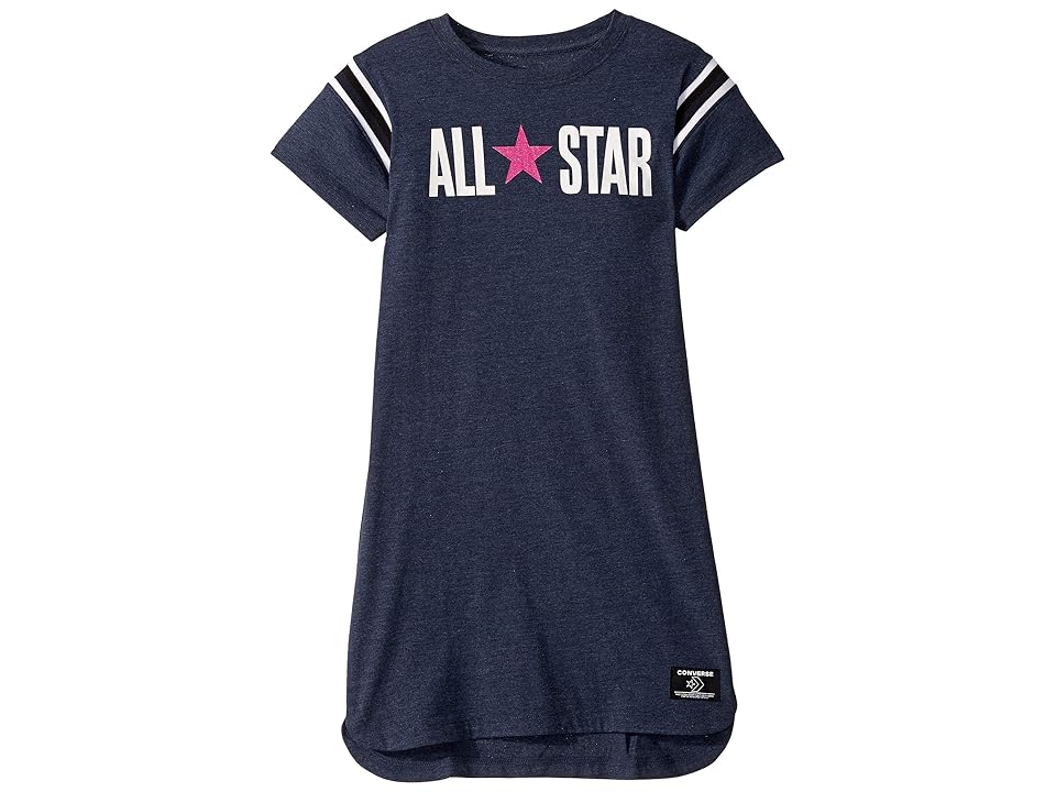 

Converse Kids Yarn-Dye Jersey Dress (Big Kids) (Obsidian Heather) Girl's Dress, Black