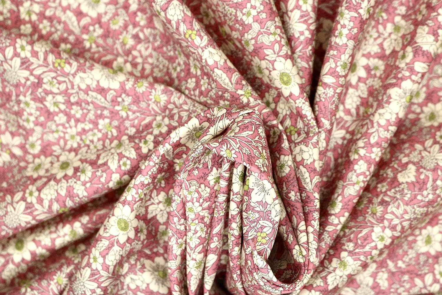 Pyrhan 100 Cotton Poplin by Rose & Hubble Little Wild Blossom Floral