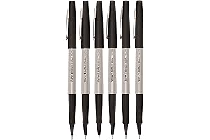 PaperMate Flair Ultra Fine Point Black Ink Fineliner Pens 6 Pack