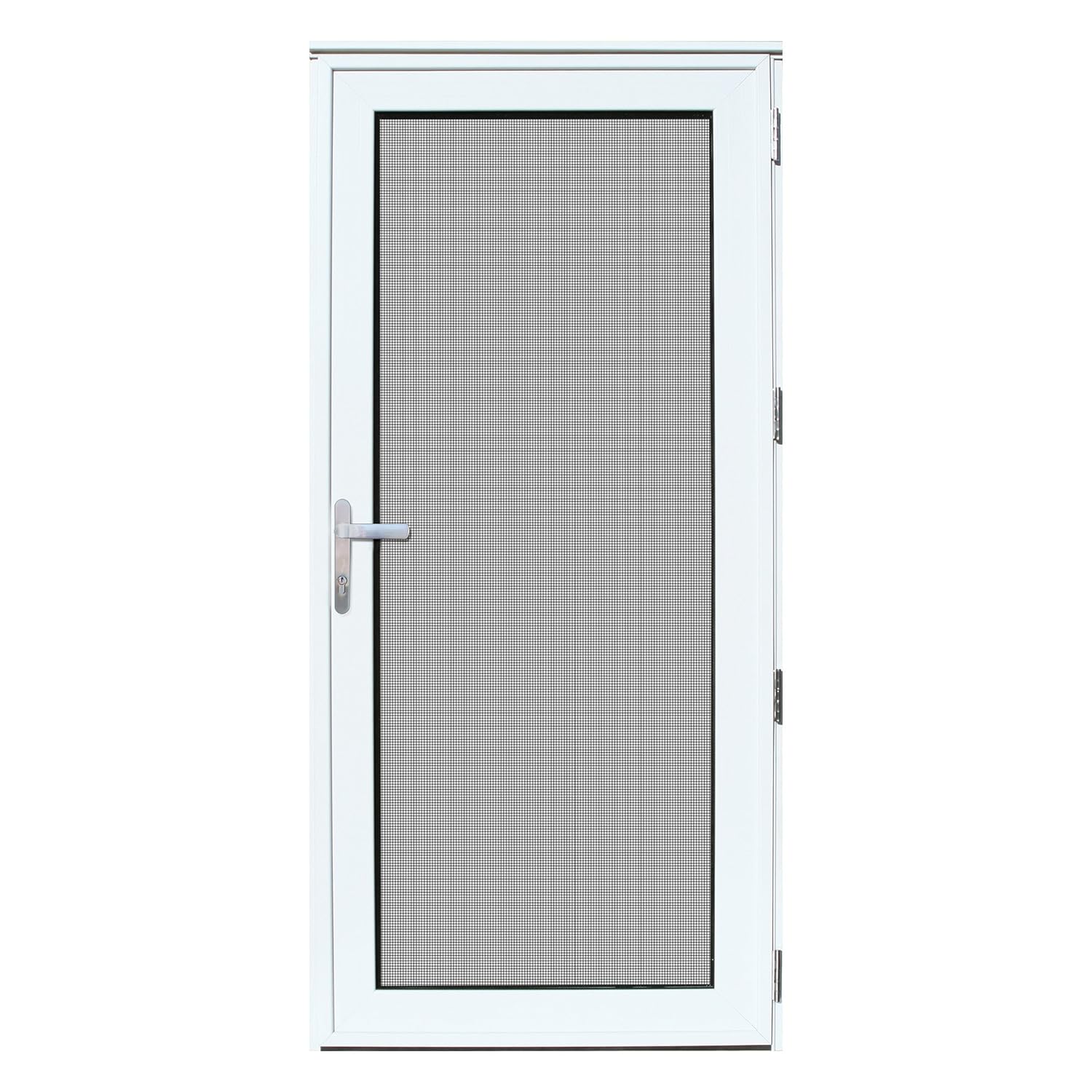 Titan 36x80 Meshtec Ultimate Security Storm Door Aluminum Full View