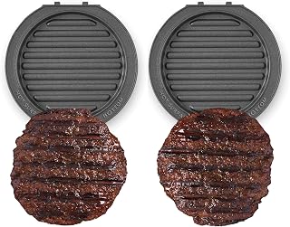 DASH Multimaker Mini System Two 4” Nonstick Removable Waffle Plates (Grill) - 2Pc Grill Plate Pack Compatible with Dash MultiMaker Mini System, Nonstick Surface