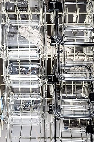 Miniatura 8 de Prepara LatchLok - Juego de recipientes de almacenamiento de alimentos entrelazados de 26 piezas, transparente, juego de 26 piezas (LL2625083)
