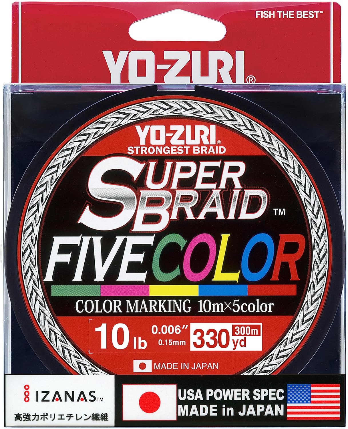 Yo-Zuri T7 Premium Fluorocarbon Fishing Line 10lb, Natural Clear
