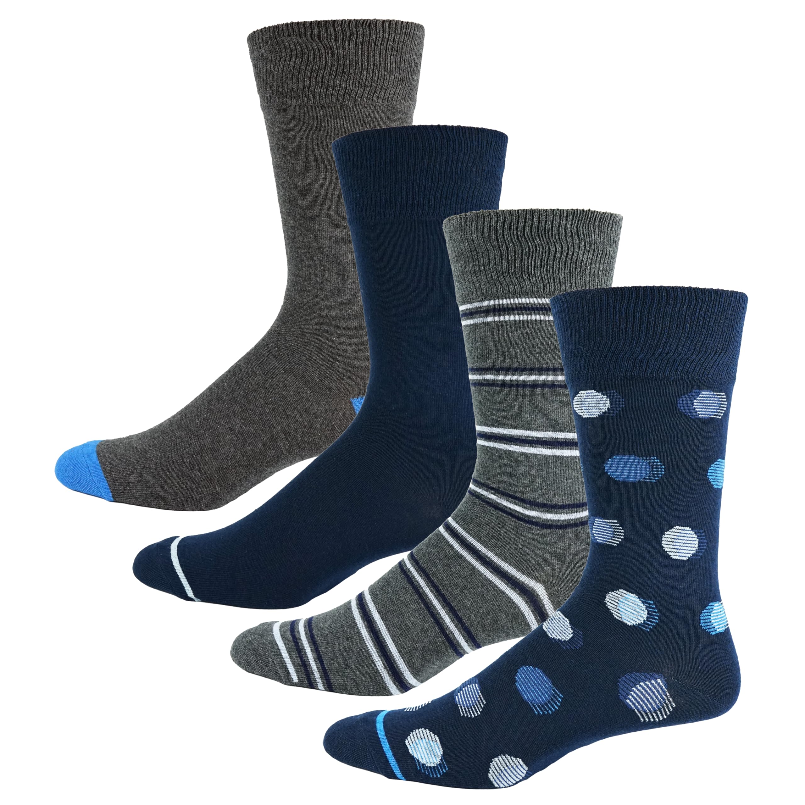 Robert Graham4 Pack Socks, Blue, One Size