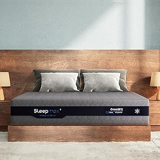 Sleepmax Firm Full Mattress 12 Inch, Cooling Hybrid Mattress, 1-Year Trial | Ergonomic Pressure Relief & Spine Alignment, Deep Sleep Bed in a Box for All Shapes, 365-Night Trial & Forever Warranty