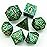 UDIXI Metal Dice Set D&D, 7-Die Dragon Scale Metal DND Dice Set Polyhedral for Role Playing Games and Other Tabletop Game (Green)