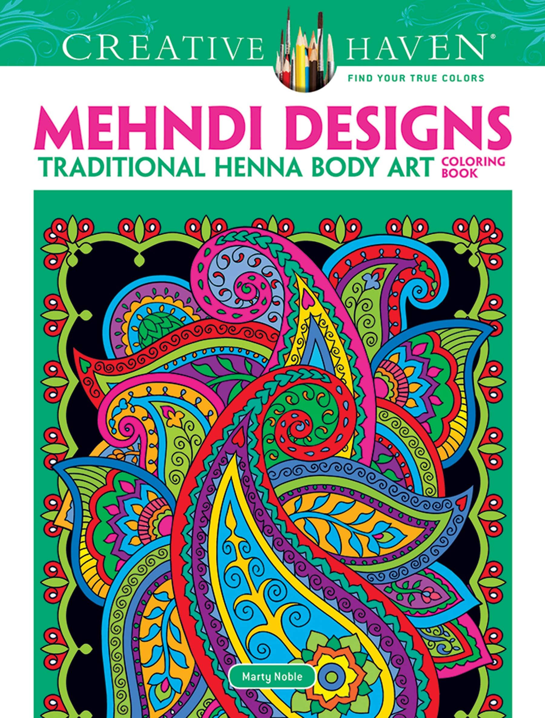 Dover Creative Haven Mehndi Designs Coloring Book