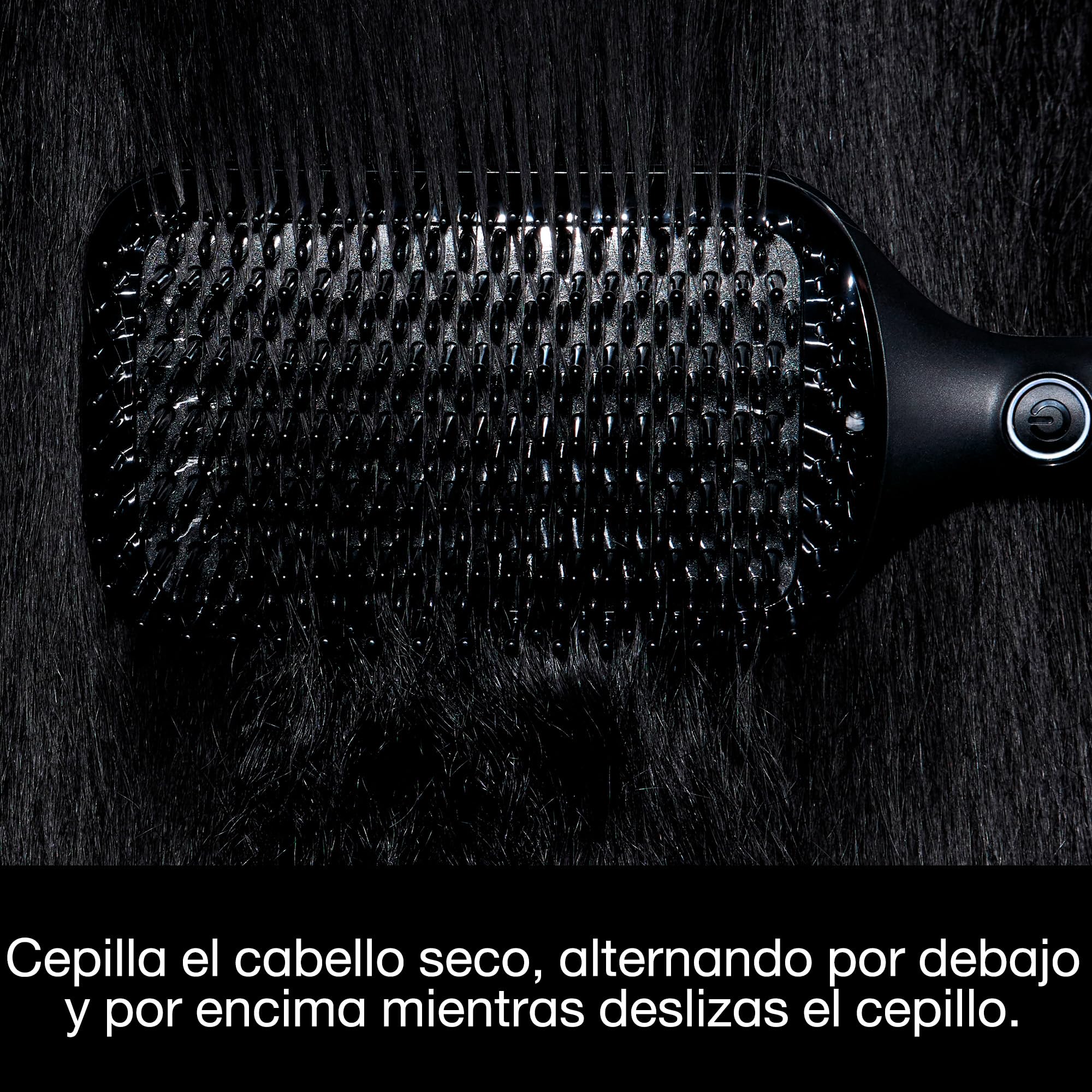 ghd Glide+ Max - Cepillo Térmico Alisador de Pelo, Acabado Liso Natural | Superficie más amplia, acabado suave, brillante y sin frizz, púas cerámicas - Para todo tipo de cabello - (Enchufe Europeo)