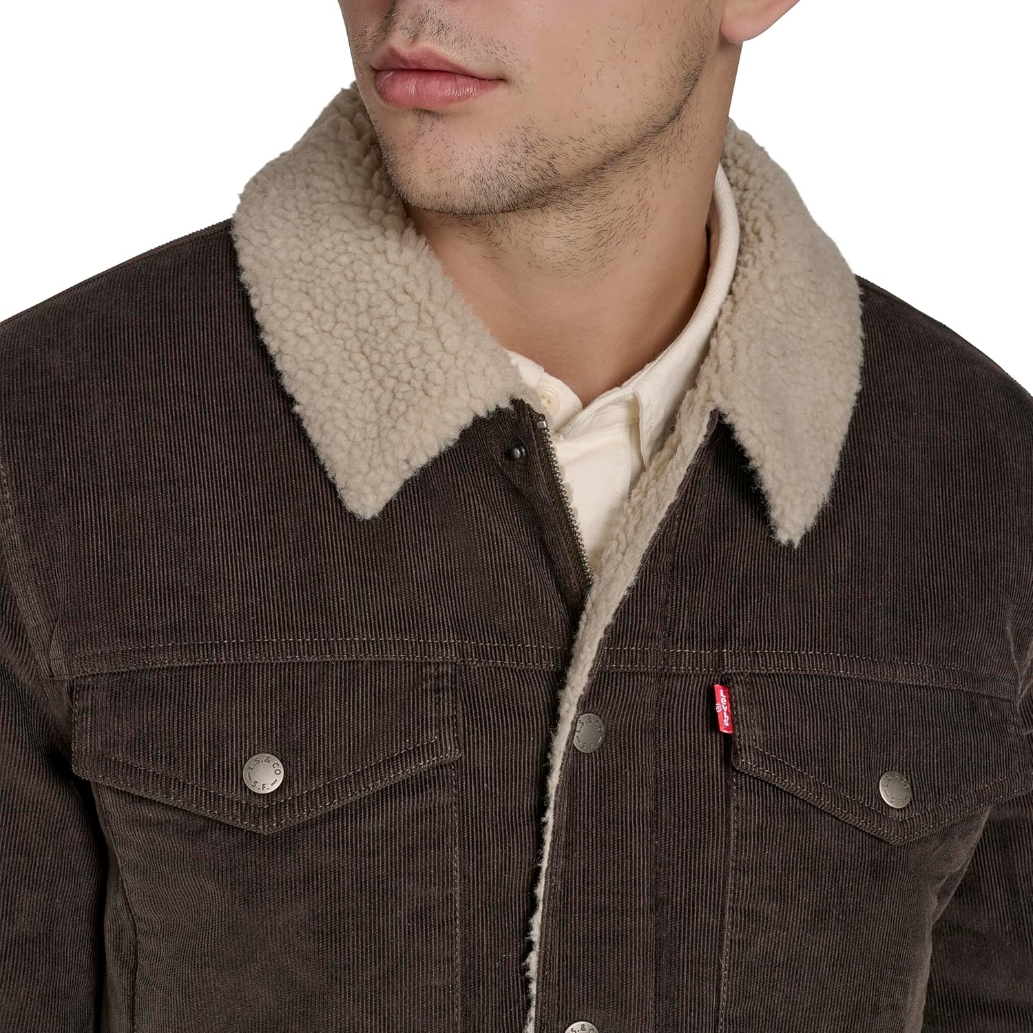 Levi's Men's Corduroy Sherpa Lined Trucker Jacket (Regular & Big & Tall Sizes) - Image 5