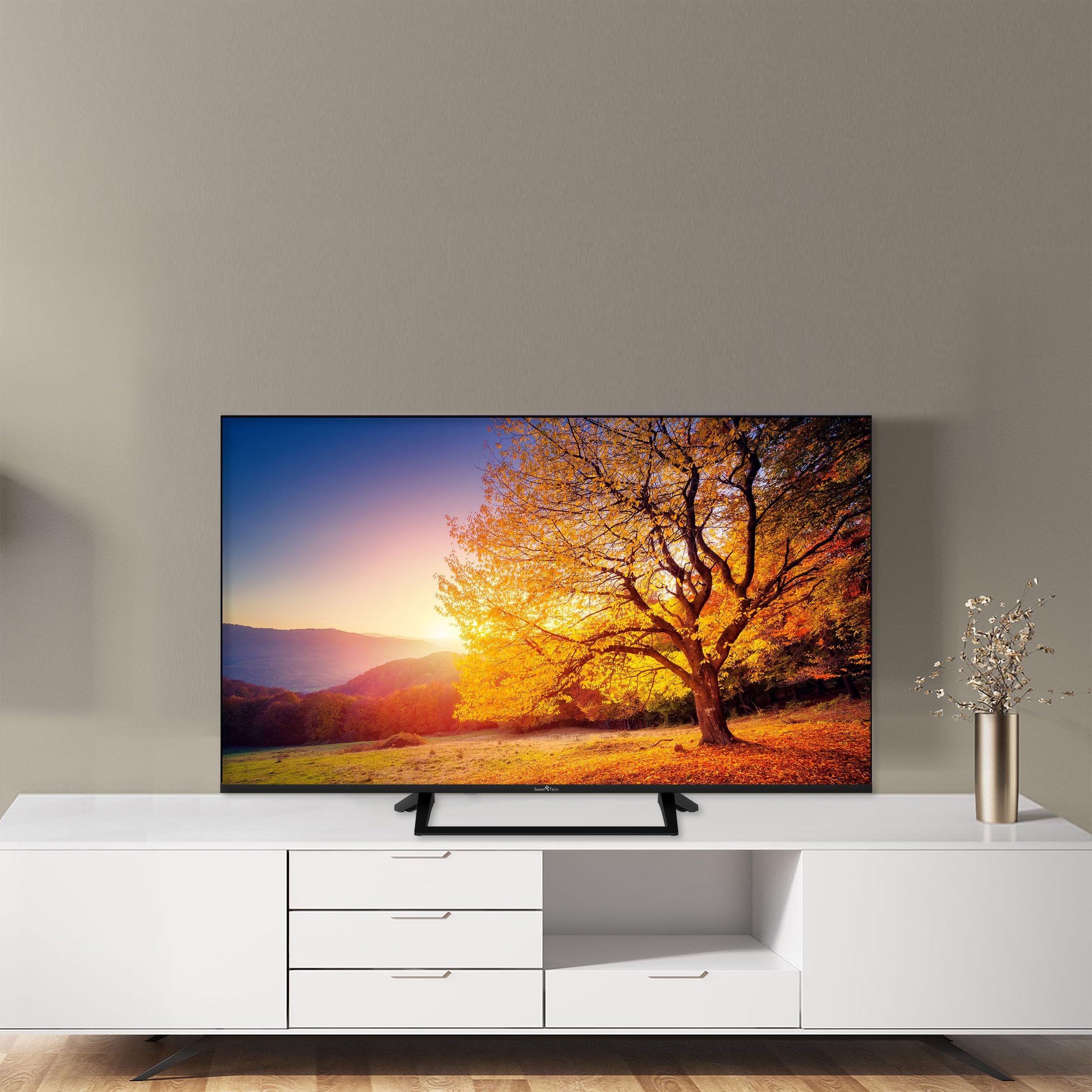 Smart Tech 43QG06V, 43" (109 cm) 4K UHD-QLED TV, Bluetooth y Triple sintonizador, Smart TV