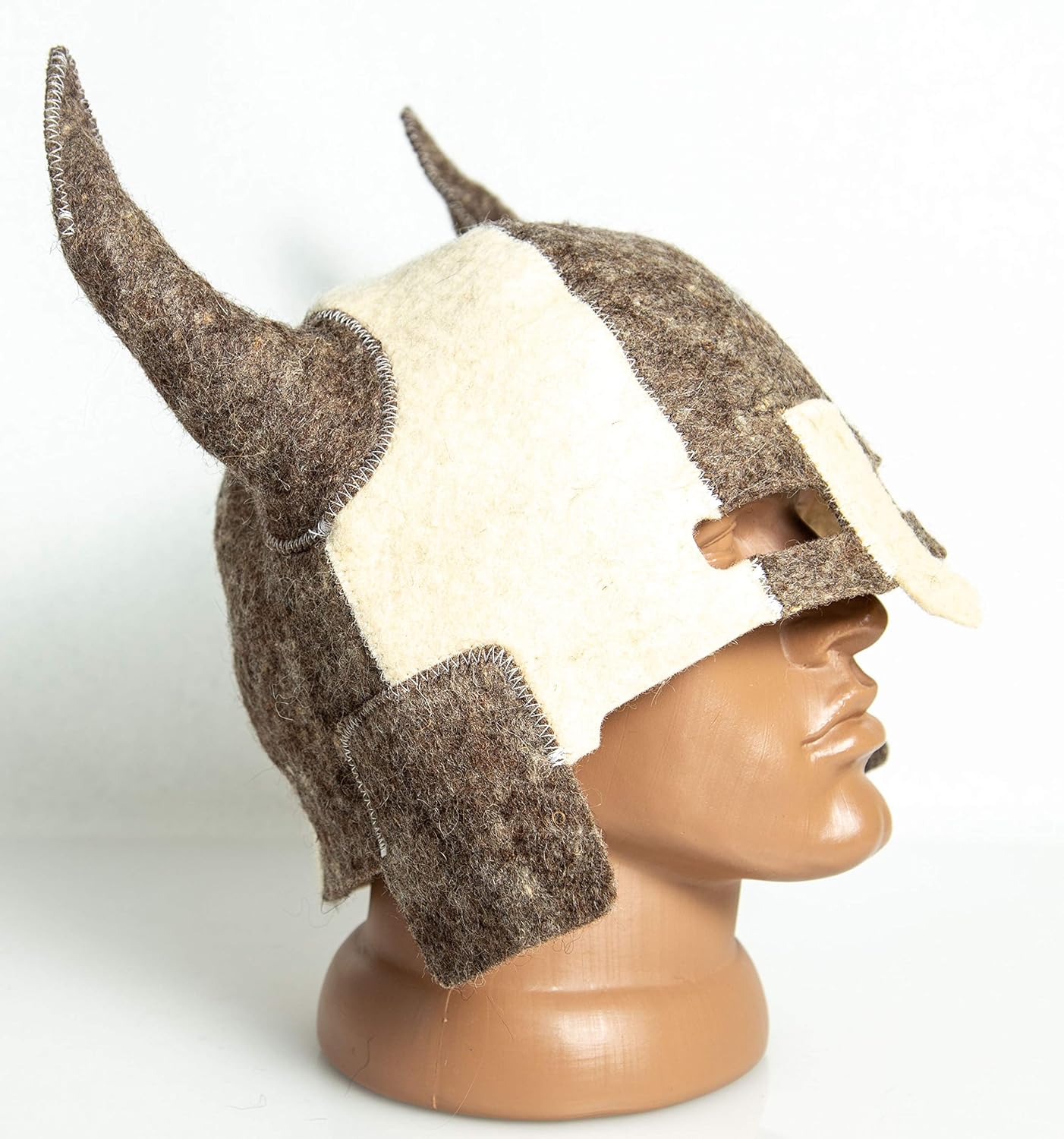 Sauna hat Viking - Sauna hat for Men - Sauna hat Wool - Sauna hat Russian banya - Russian banya hat - Finnish Ukraine Viking Helmet Ukrainian Warrior Berserk cosplayers Sauna Accessories