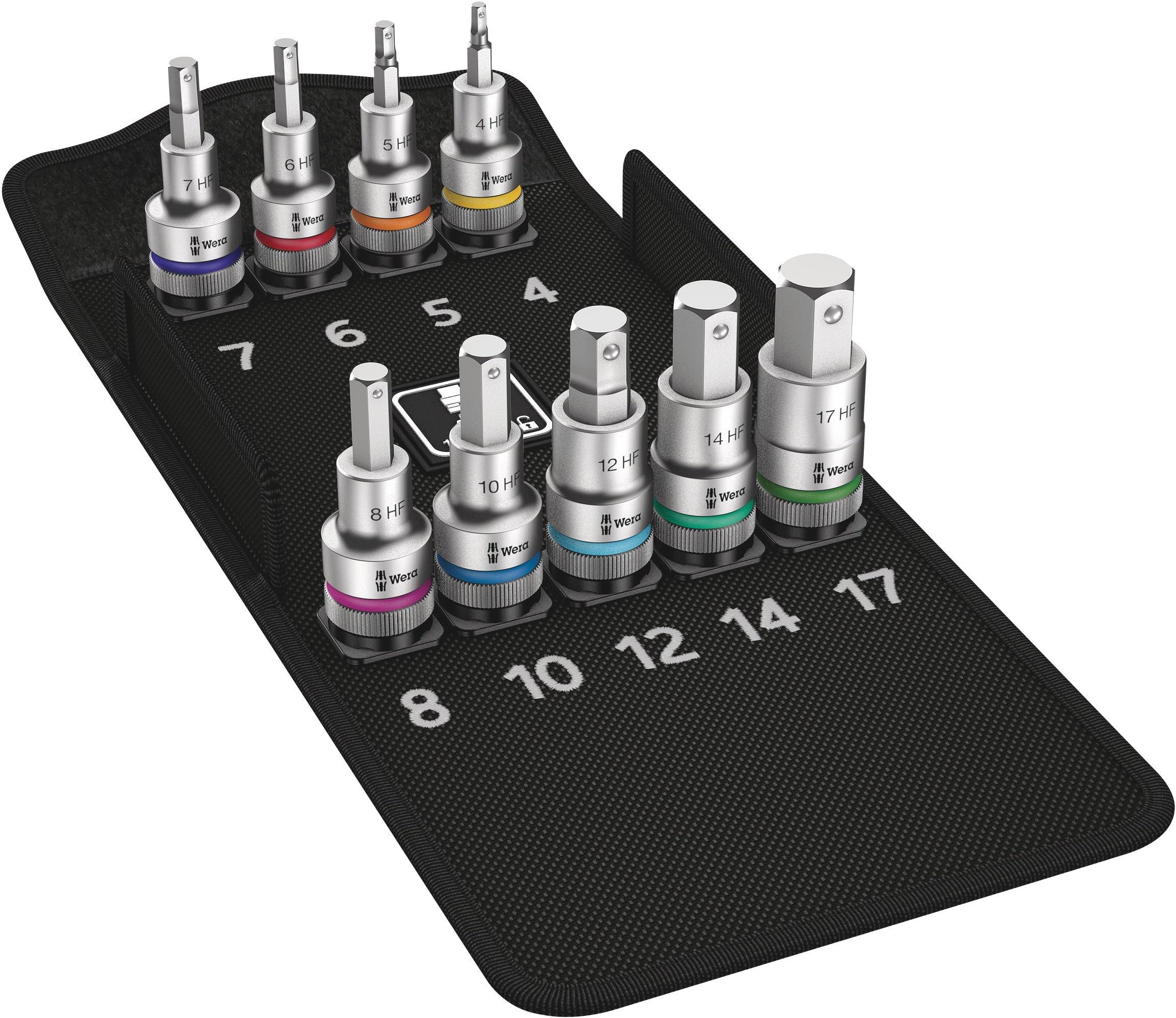 Wera 05003997001 Belt C 3, TORX HF Zyklop bitnotenset, Torx, met houderfunctie, 1/2 aandrijving, 6-delig
