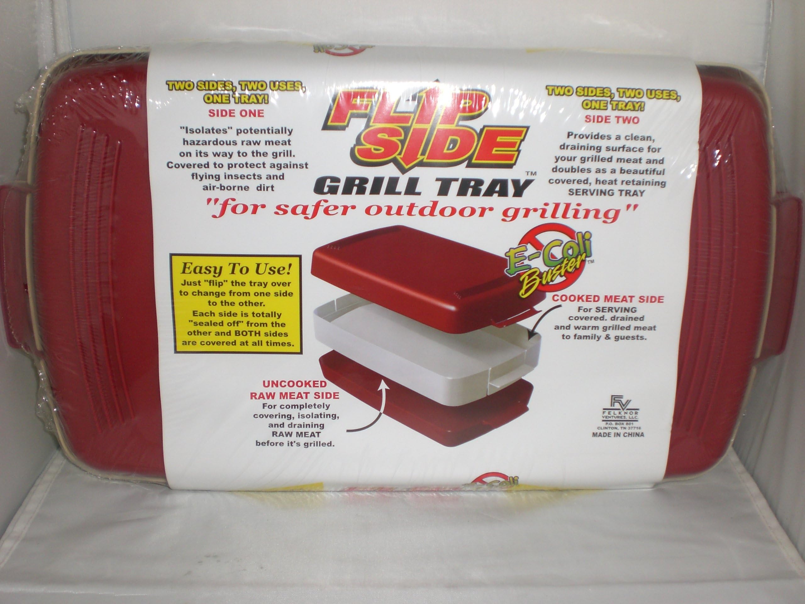 Tray Store Meat Safely; For Safer Outdoor Grilling E-Coli Buster