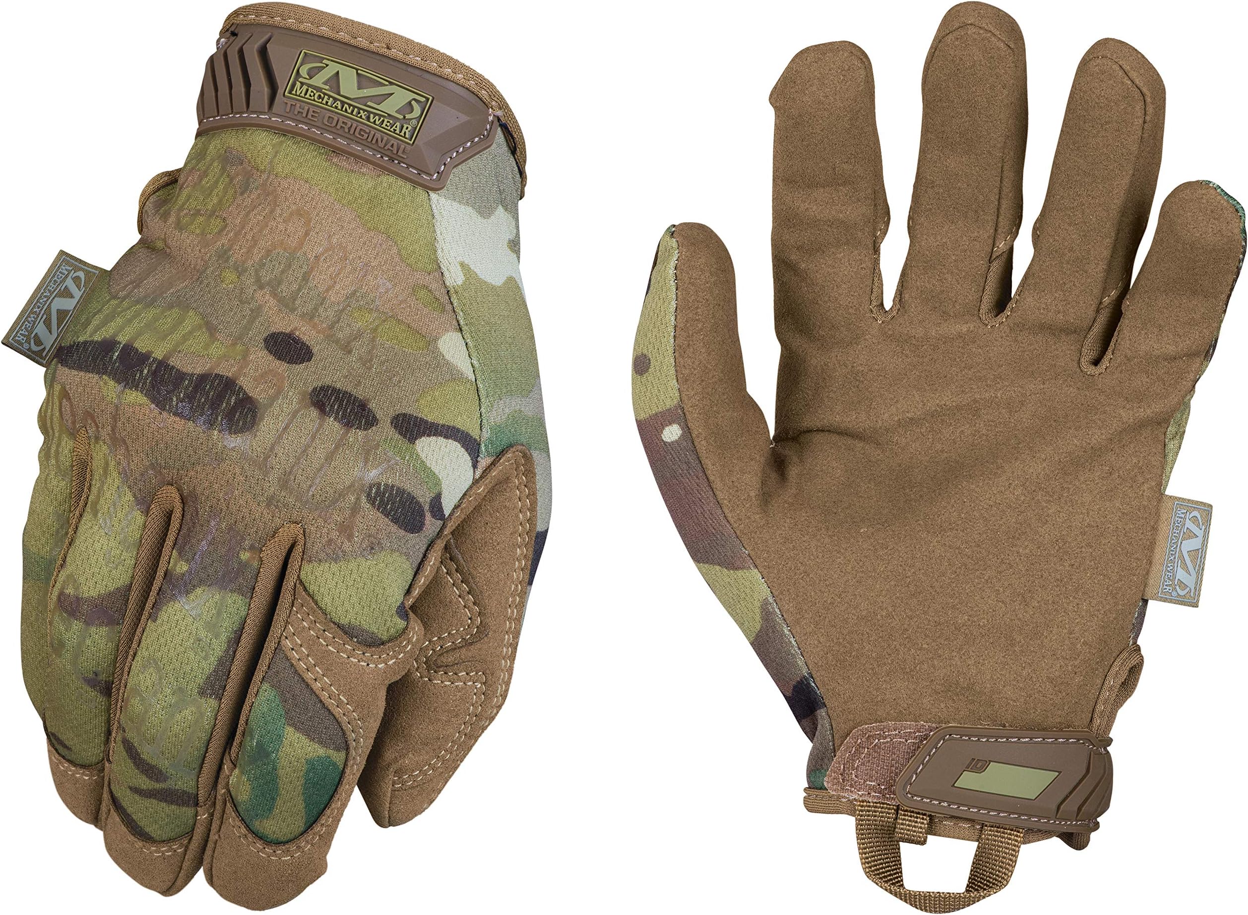 Mechanix Wear Original Tactical Glove - High Performance Anti-Slip Grip Safety Gloves - Impact Resistant & Touchscreen Capable - Large - MultiCam Camouflage