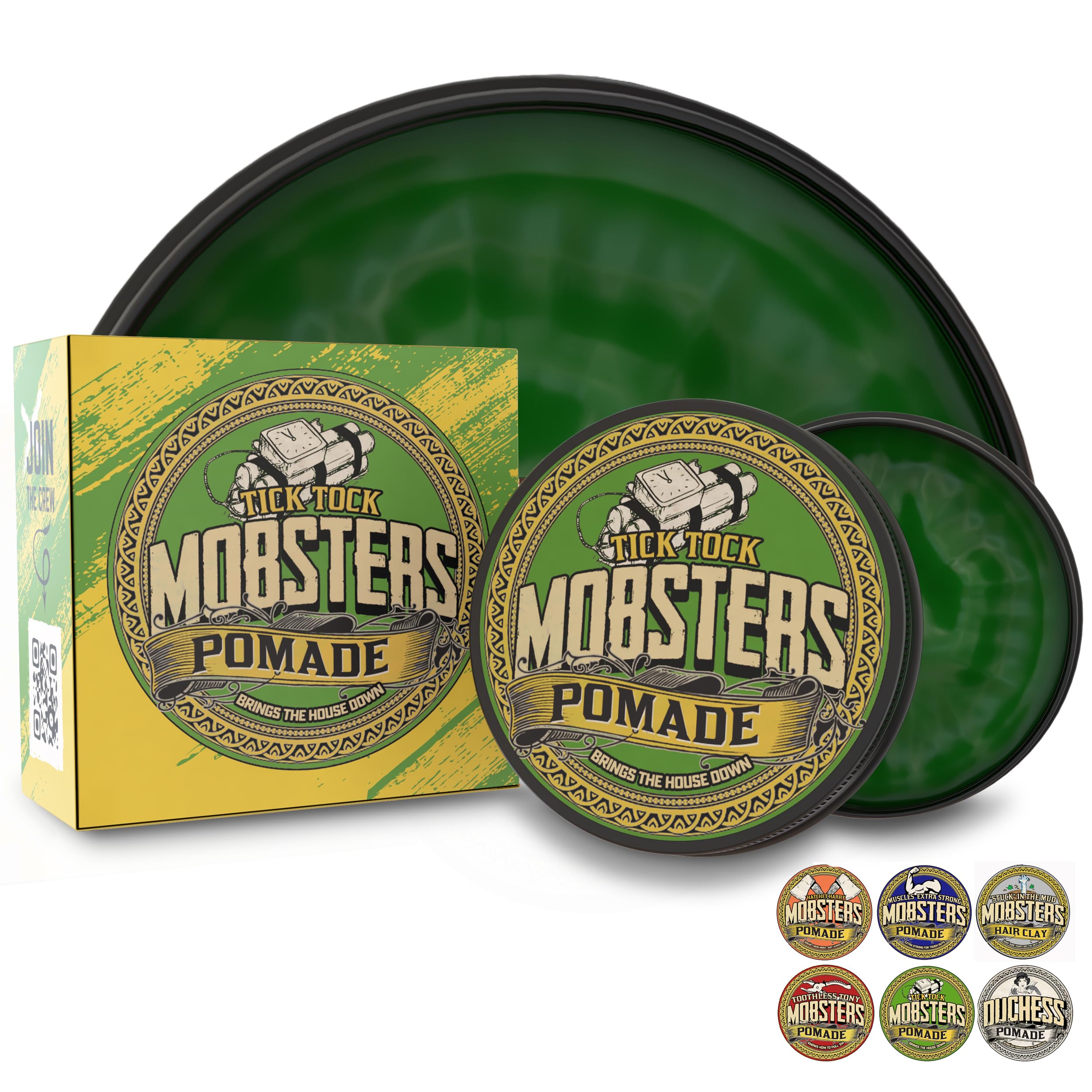 Hair Strong Hold Water Based Deluxe Matt Finish Hair Wax Pro Salon Use Large 125ml Tin Special Edition (Tick Tock)