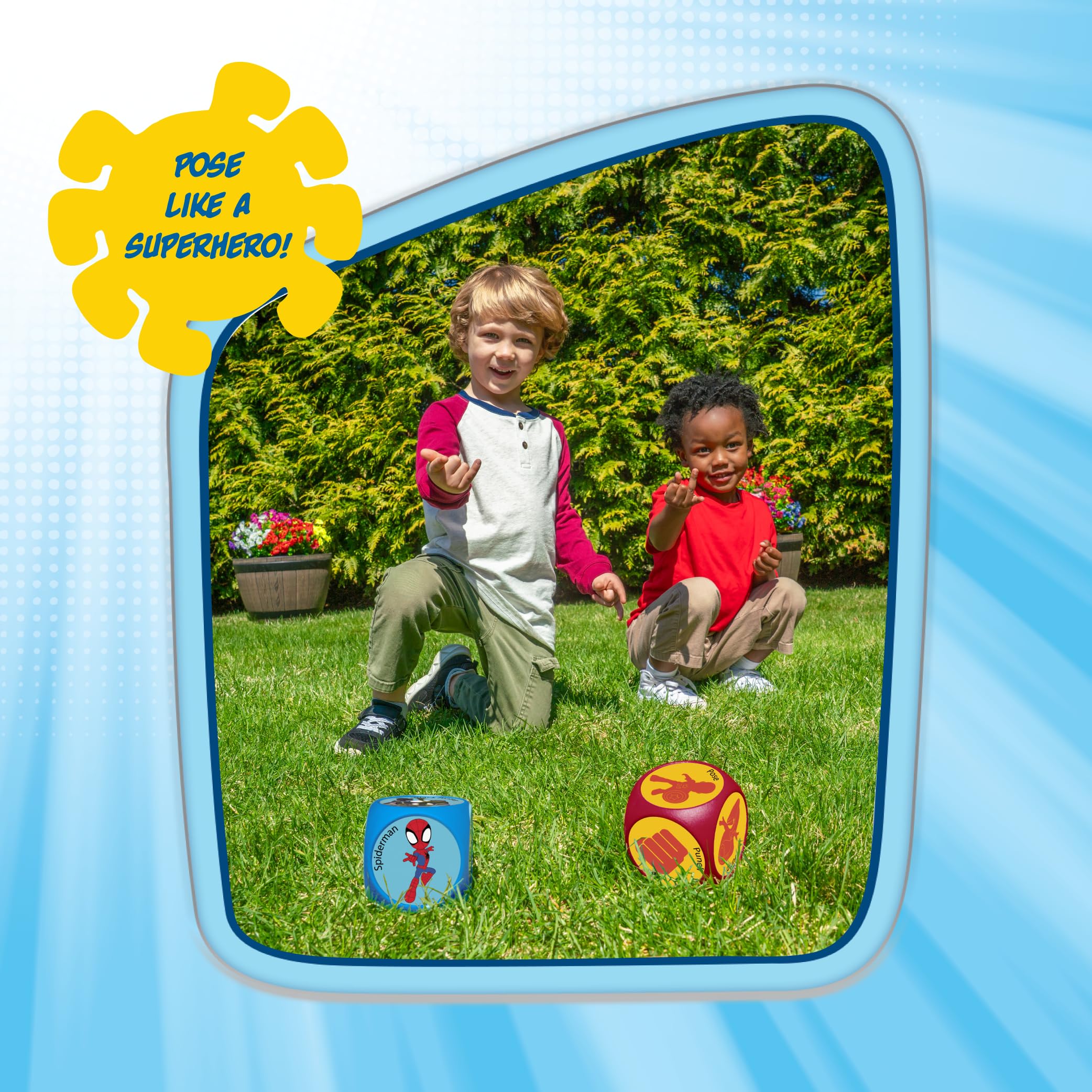 Spidey and Friends Dice Imagination Act Out The Action Game | Noche de juegos familiares para todas las edades | Diversión creativa y atractiva para todos con Spidey y amigos con 36 combinaciones