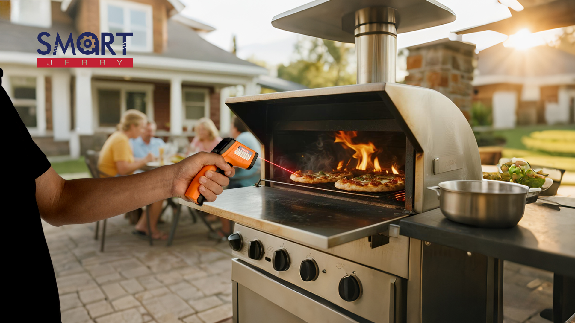 Image of Infrared Thermometer Gun -58F to 788F Range (Not for Human Body Temp) | Digital Temperature Gun for Cooking, BBQ, Oven, Engine, HVAC | Non-Contact Measuring & Backlit Digital Display
