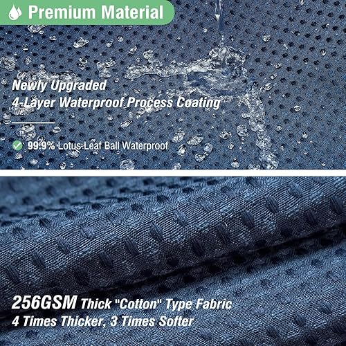 Vista 549 de Dynamene Cortina de ducha larga de tela negra – Cortinas de ducha de tela alta y resistente con textura de gofre, juego de cortina de baño de lujo