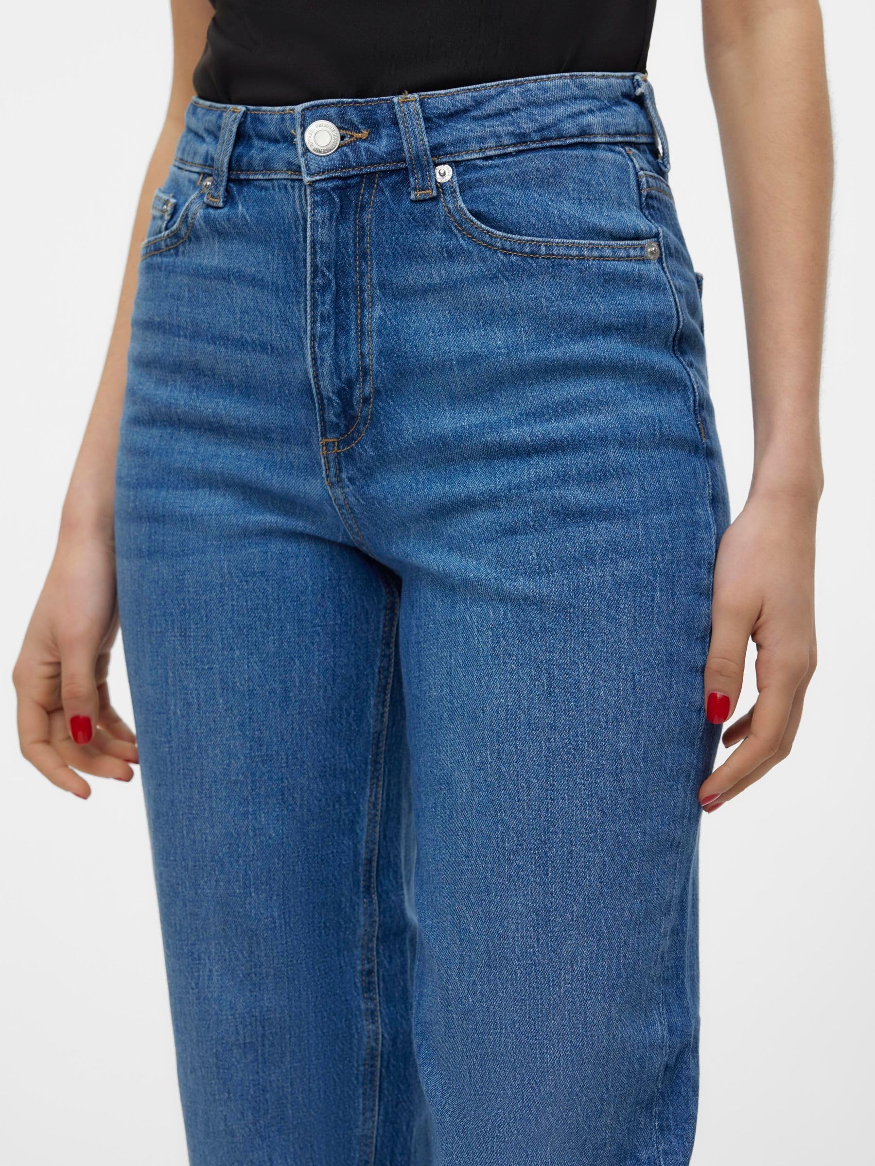 VERO MODA - Vmtessa HR Mom Jeans Ra380 Ga Noos, Jeans Donna