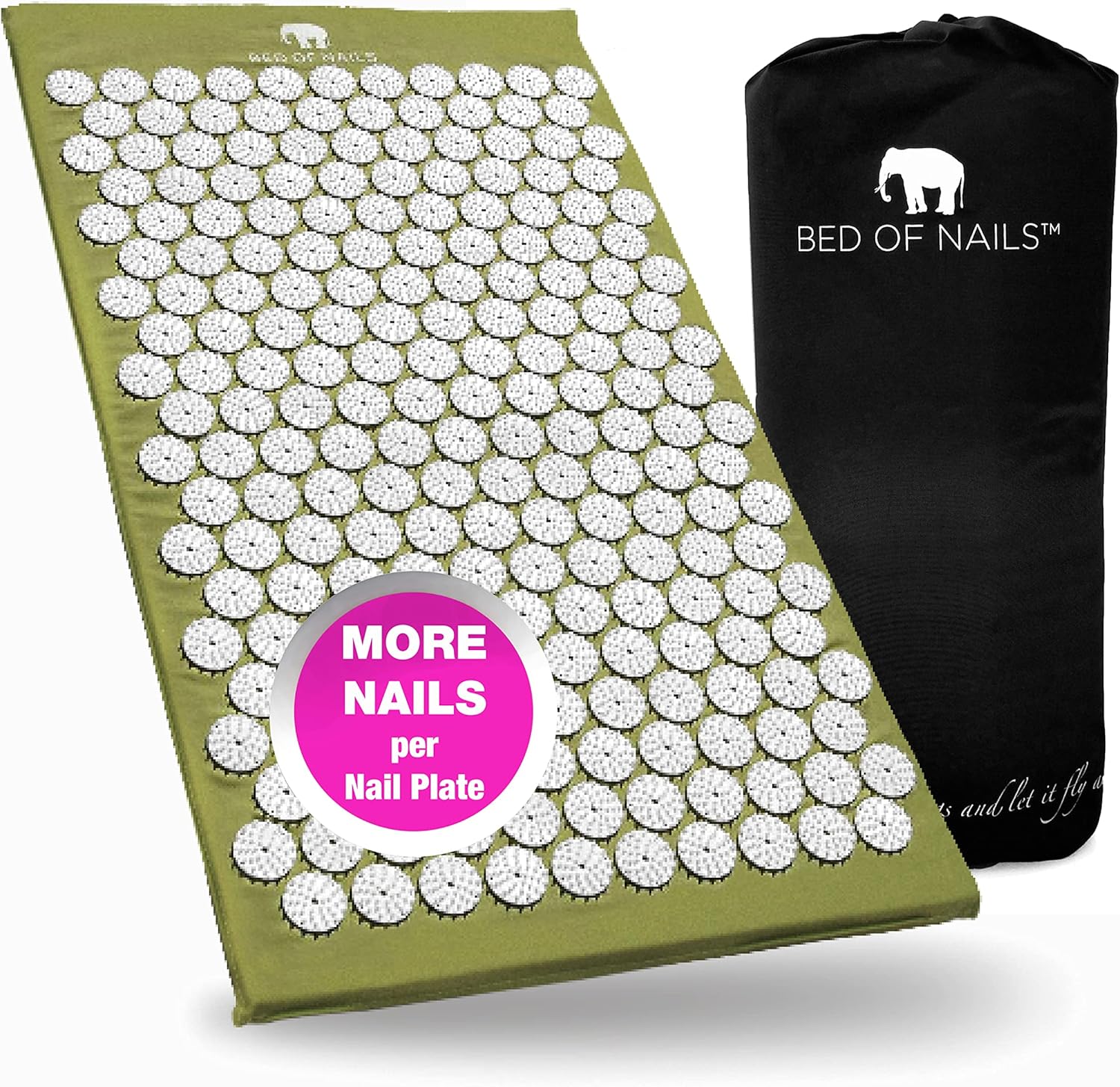 BED OF NAILS Original Acupressure Mat — Acupuncture Mat with 8,820