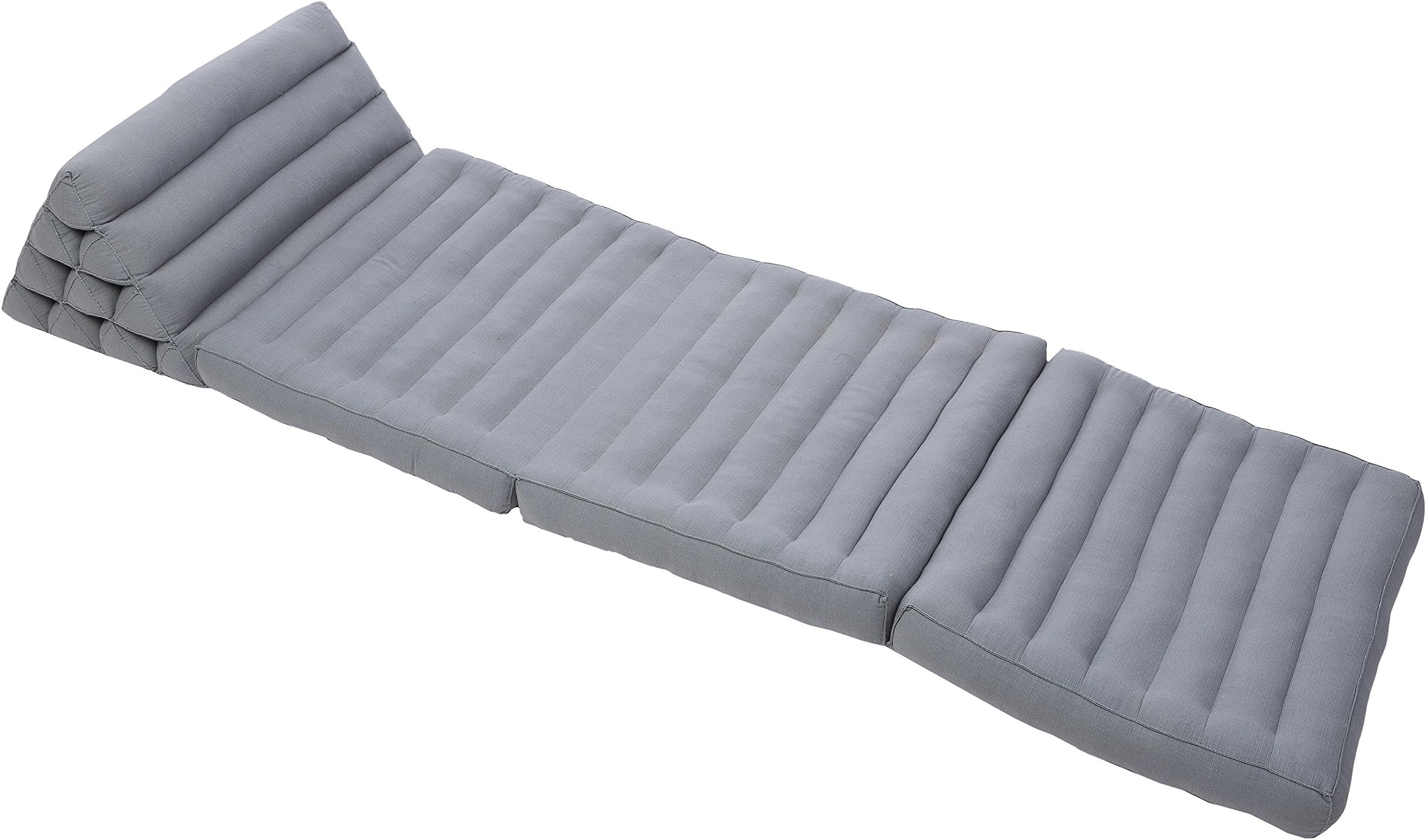 Handelsturm 3-fold Triangle Mat, Kapok Filling, (grey)