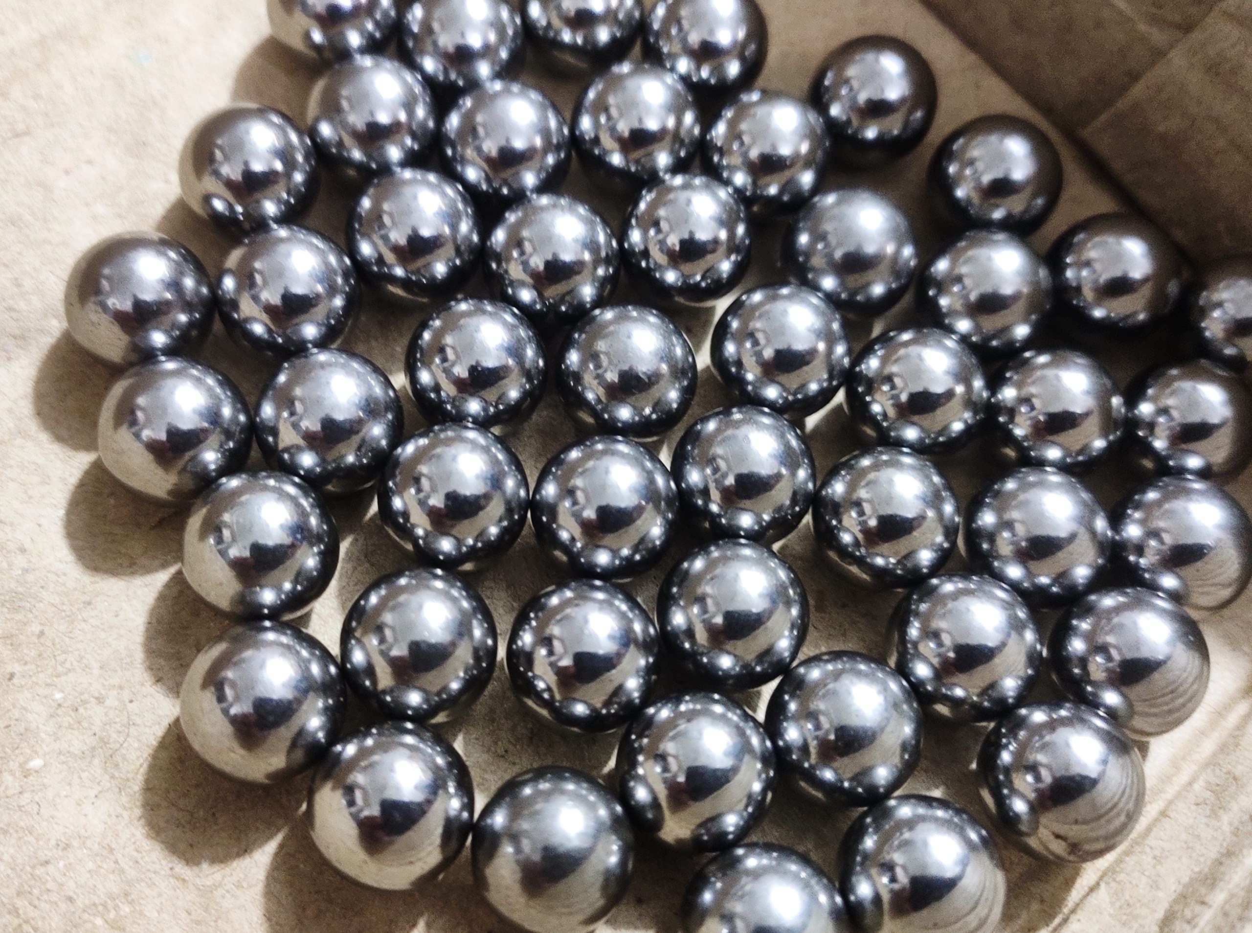 OMX Bike Wheel Bearing Steel Iron Balls Spare Parts, 9 mm Diameter (50 PC)-image-42