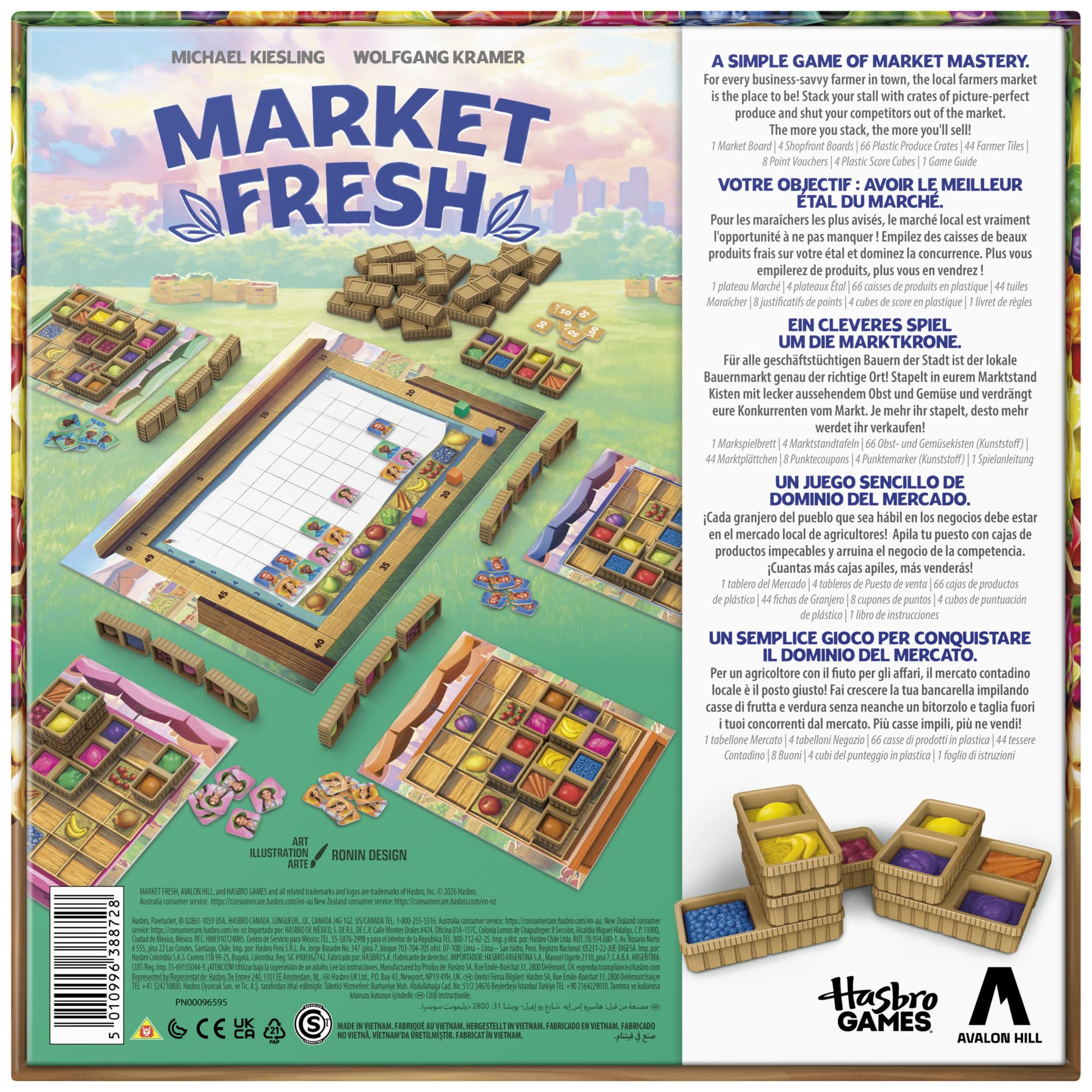 Market Fresh, gioco da tavolo | Divertente gioco di strategia di piazzamento tessere per bambini e bambine, adolescenti e adulti | Dagli 8 anni in su | 1-4 giocatori | 45 min. | Giochi per famiglie