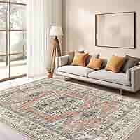 44.5×101 \"Play with ” ViNTAGE RUG 3'10 x 5'10 | Distressed Vintage Rug | N-2554 – Curio Rugs