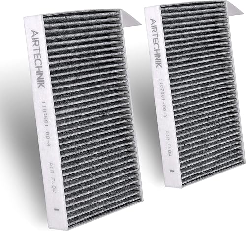 Miniatura 60 de AirTechnik Filtro de aire de cabina CF11670 con carbón activado Compatible con Ford Ecosport 2018-2022, Fiesta 2011-2019 - BE8Z-19N619-A