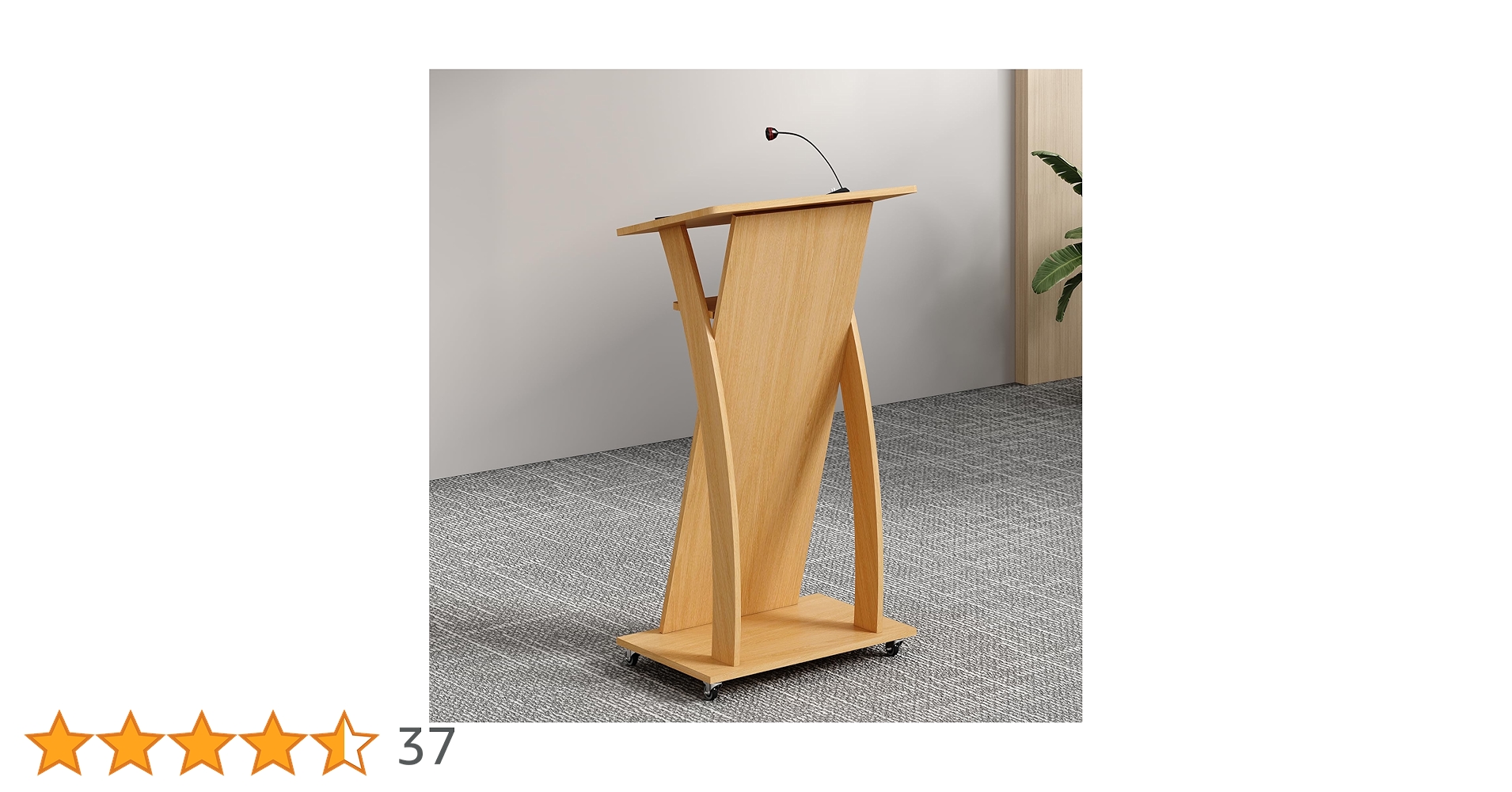 Amazon | 演台 演説台 司会台 キャスター付き、教会/教室用