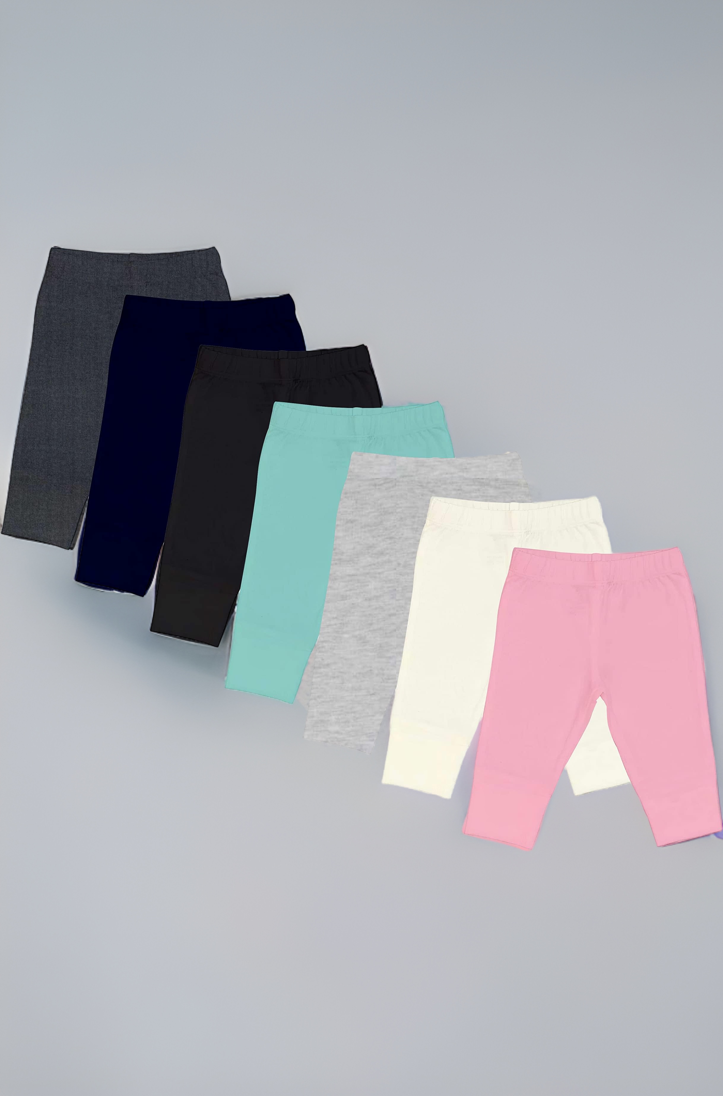 LENAM Unisex Baby Unisex Baby Baby Cotton Snug Soft Pants/Diaper Fit/Pyjama/Leggings(Pack of 7) - Multicolor