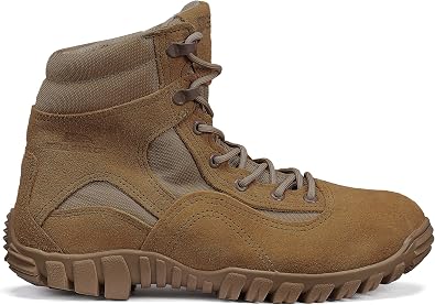 Belleville 763 6 Waterproof Hybrid Assault Combat Boots for Men - Full-Grain Desert Tan Leather with Breathable Gore-Tex Lining and Vibram Ibex Outsole; Berry Compliant
