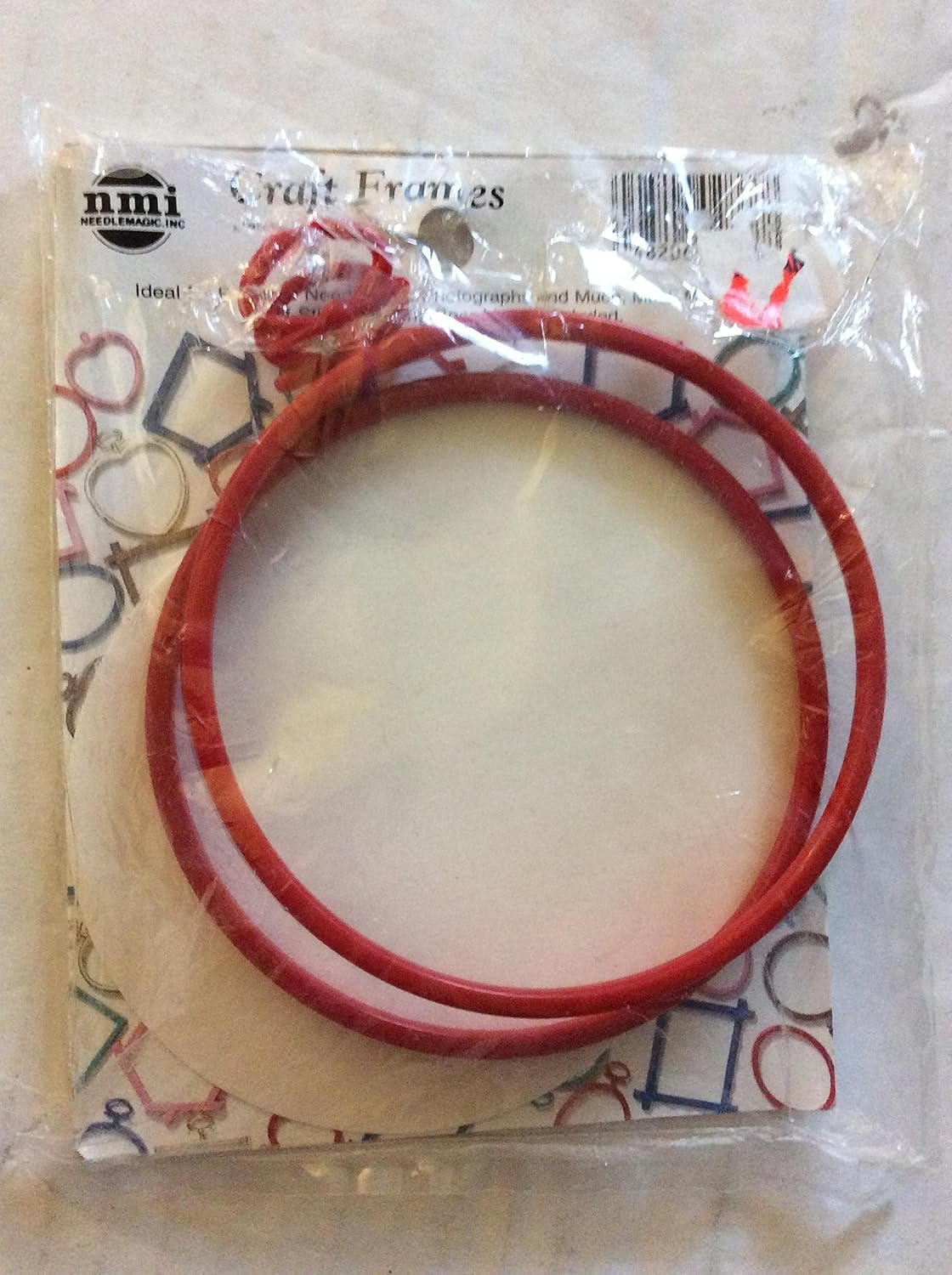 Craft Frames 2 Round Red Frames with Mounting Board