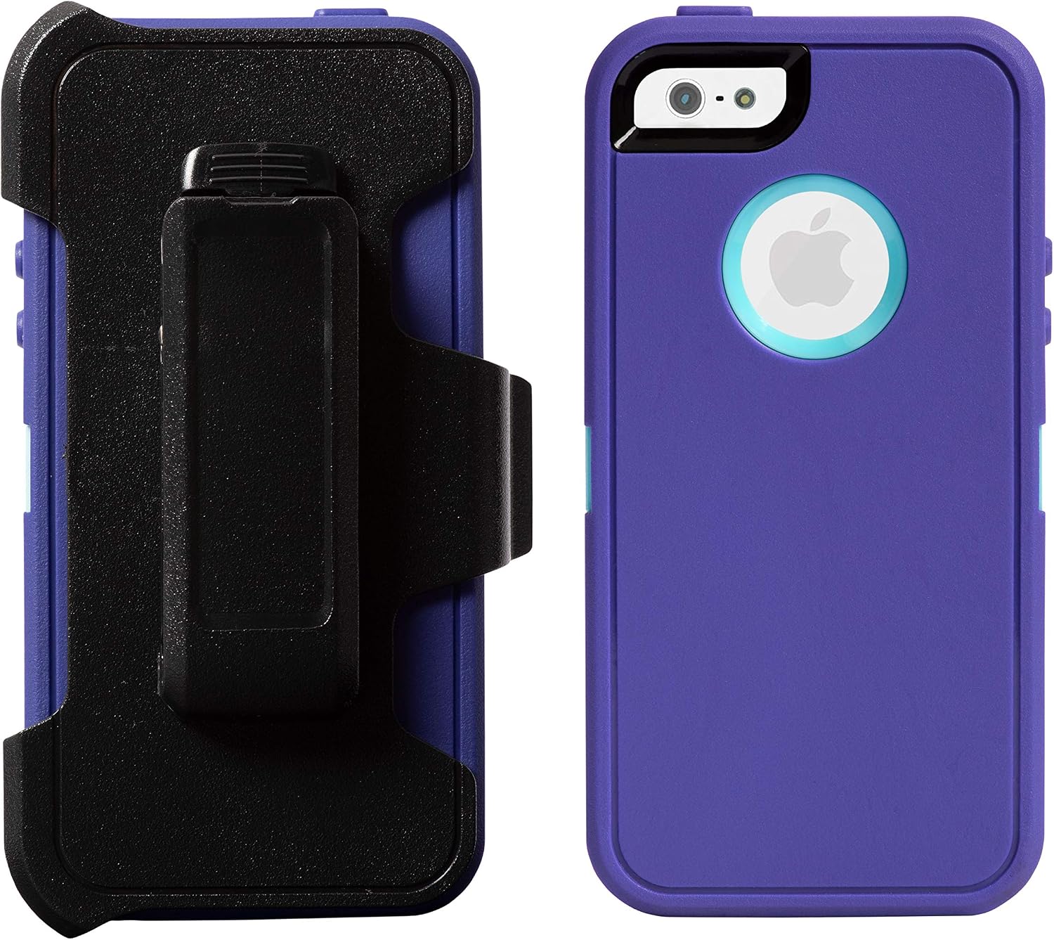 AlphaCell Cover Compatible with iPhone 5 / 5S / SE (2016)| 2-in-1 Screen Protector & Holster Case | Full Body Military Grade Protection with Carrying Belt Clip | Protective Drop-Proof Shock-Proof
