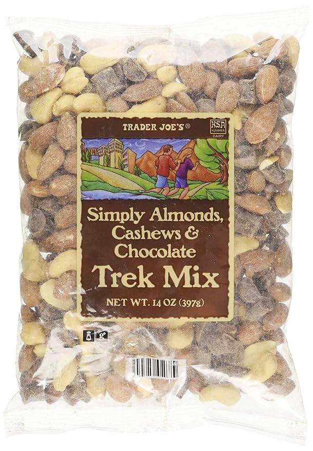 Trader Joes Simply Almonds, Cashews & Chocolate Trek Mix