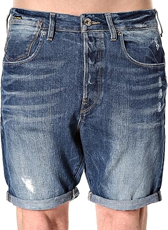 G-Star Men's A Crotch 1/2 Short, Blue 
