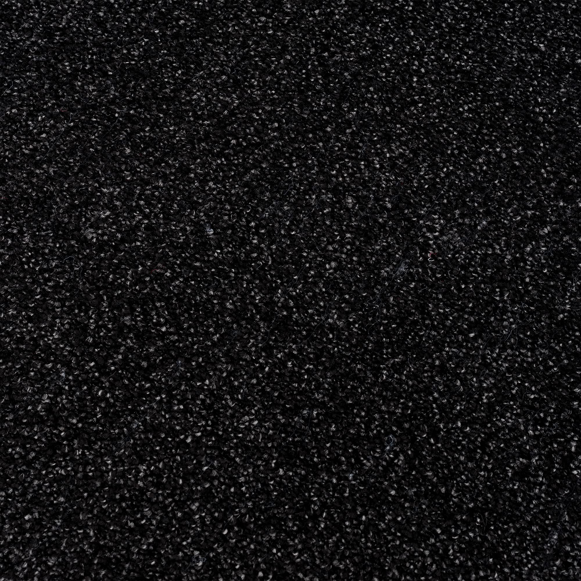 Jimri Teppich Läufer - Maschinengefertigter Kurzflor Läufer für Büro, Wohnzimmer, Schlafzimmer, Flur usw., Premium Polypropylen-Gewebe mit weicher Filzunterlage, Größe: 80x250 cm, Anthrazit-Schwarz