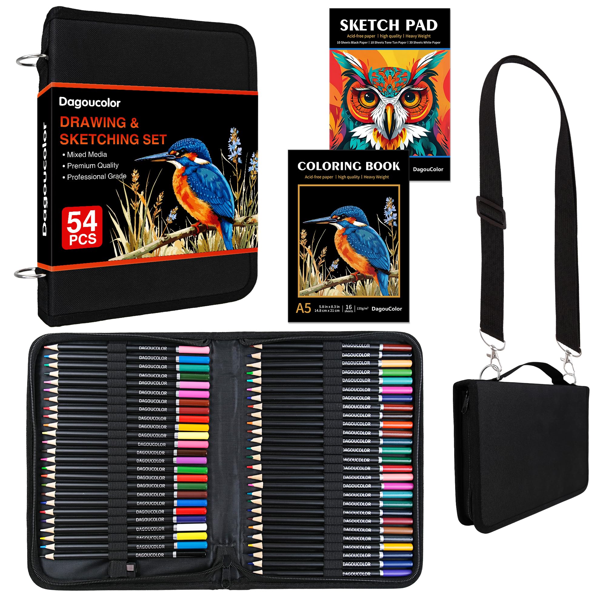 Matite Colorate Black Widow Dragon Per Adulti: 36 Colori Setosi E Vibranti Per Libri Da Colorare E Disegno - 3