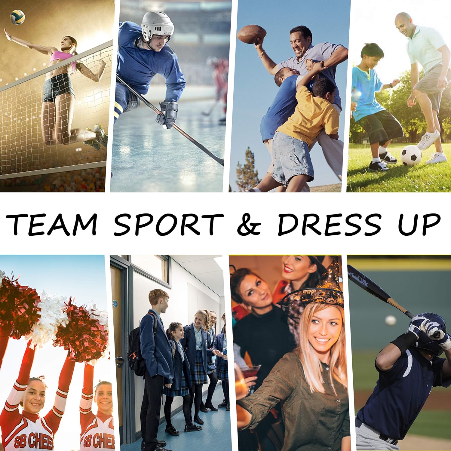 Three street Baseball Socks, Unisex Knee High Solid Sport Tube Compression Softball Football Soccer Team Socks 2-10 Pairs - Image 2