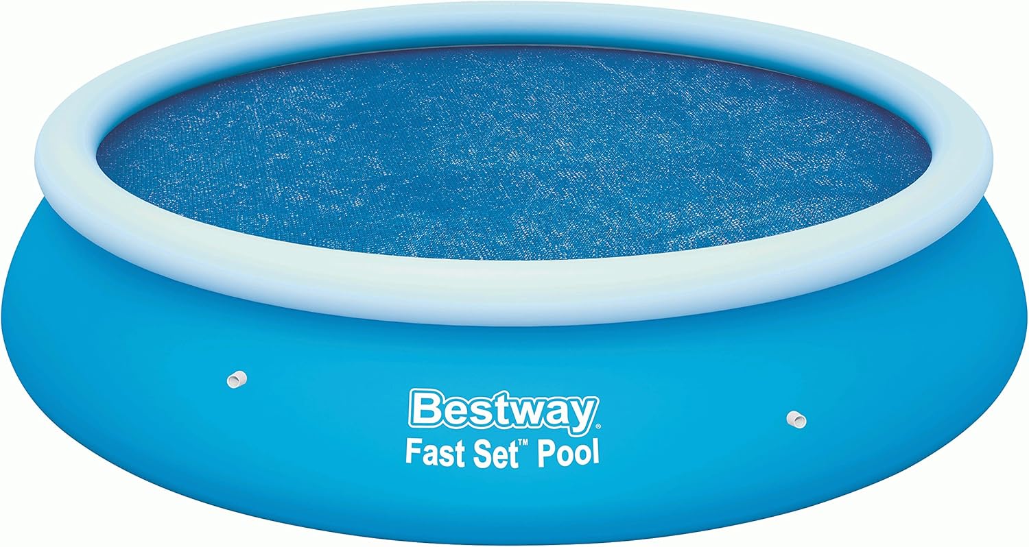 Bestway 58061 Flowclear 10'/3.05m Solar Cover Pool Accessories, 10-Feet by 30-inch, Blue