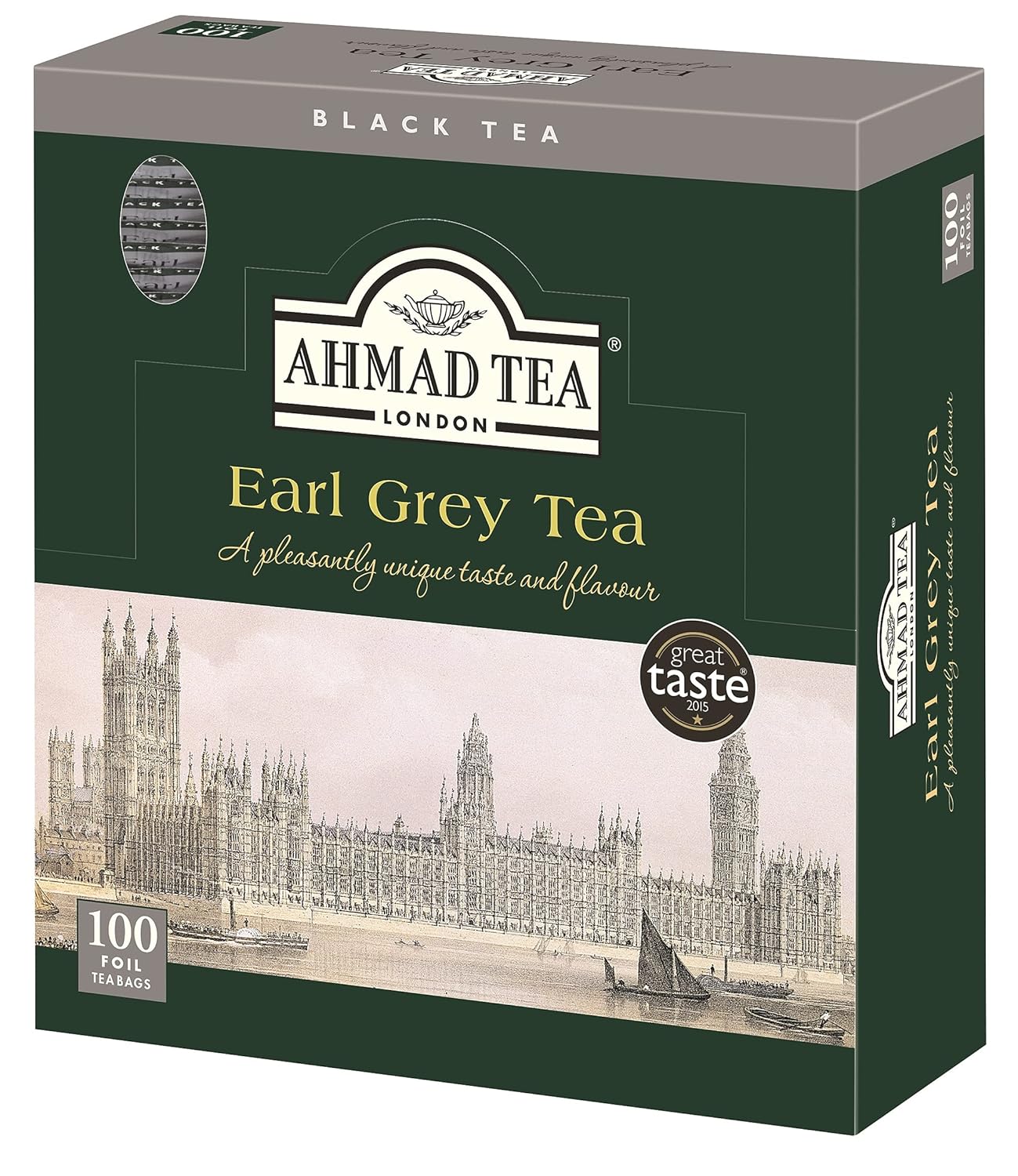 Ahmad Tea Earl Grey foil teabags, 100 Count Grocery